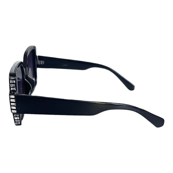 Cxcen Accessories - Cxcen Rhinestone Square Black Sunglasses